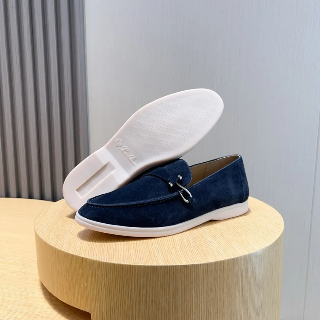 Men's Men's Shoes💰Men's Shoes💰440💰[loro piana] Couple's Style - The new moccasins are made of water-repellent treated suede uppers with rubber soles, a classic. The complex craftsmanship and meticulous structure make the shoes light and soft, allowing you to walk comfortably and freely. Perfect for wearing at the beach or out in the water during the summer. Women’s size: 35-40 Men’s size: 38-45